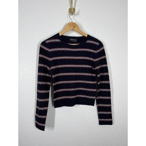 The Fifth Label Gravitation Stripe Top Size Small S Navy Red White New - Picture 2 of 6